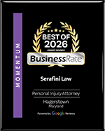 Business Rate Best of 2026, Personal Injury Attorney, Hagerstown, Maryland
